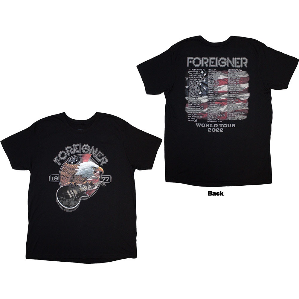 Foreigner - Eagle Heren Tshirt - Zwart